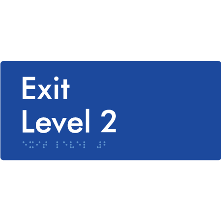 Exit Level 2 – Braille Tactile Signs Aust.