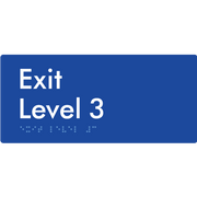 Exit Level 3 - Braille Tactile Signs Aust.
