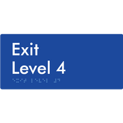 Exit Level 4 - Braille Tactile Signs Aust.