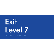 Exit Level 7 - Braille Tactile Signs Aust.