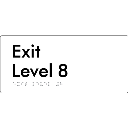 Exit Level 8 - Braille Tactile Signs Aust.