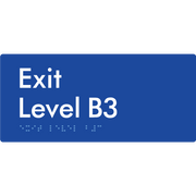 Exit Level B3 - Braille Tactile Signs Aust.