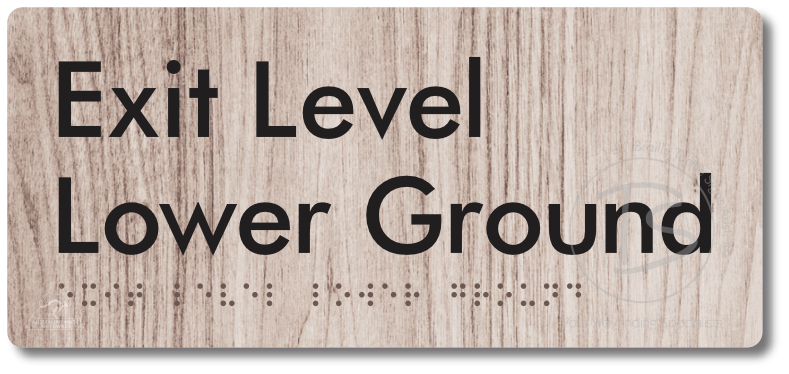 Exit Level Lower Ground