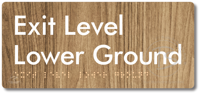 Exit Level Lower Ground