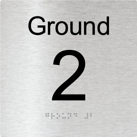 Level Sign - Ground 2 - Braille Tactile Signs Aust.