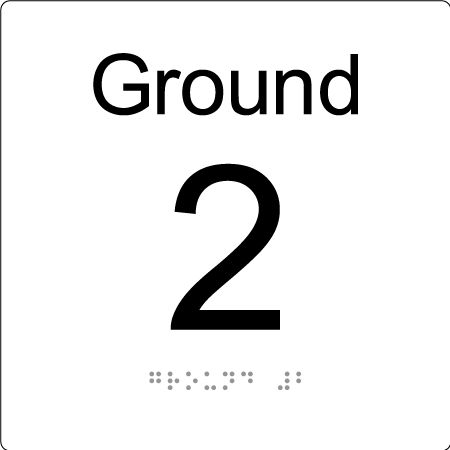 Level Sign - Ground 2 - Braille Tactile Signs Aust.