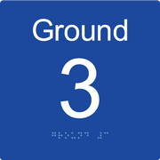 Level Sign - Ground 3 - Braille Tactile Signs Aust.