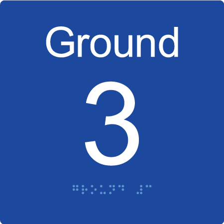 Level Sign - Ground 3 - Braille Tactile Signs Aust.
