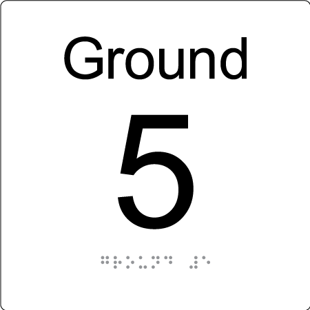 Level Sign - Ground 5 - Braille Tactile Signs Aust.