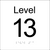Level Sign - Level 13