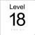 Level Sign - Level 18