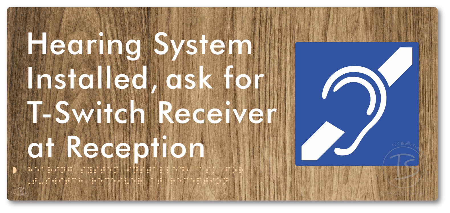 Hearing System Installed, Ask For T-Switch Receiver at Reception