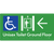 Unisex Accessible Toilet on Ground Floor Via Lift with Large Directional Arrow