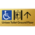 Unisex Accessible Toilet on Ground Floor Via Lift with Large Directional Arrow