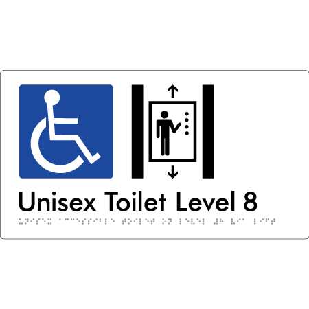 Unisex Accessible Toilet on Level 8 Via Lift