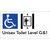 Unisex Accessible Toilet on Level G&1 Via Lift