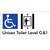 Unisex Accessible Toilet on Level G&1 Via Lift