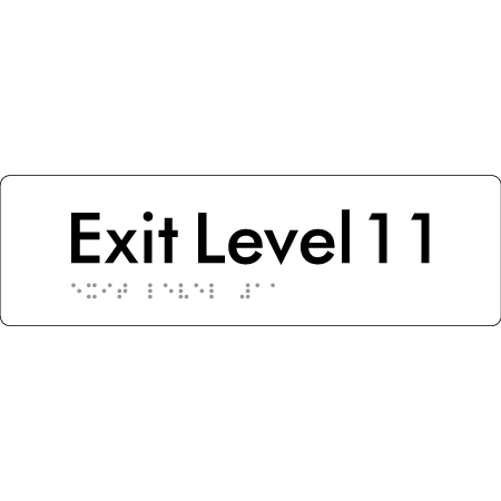 Exit Level 11 - Braille Tactile Signs Aust.