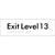 Exit Level 13