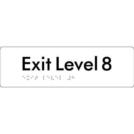 Exit Level 8 - Braille Tactile Signs Aust.