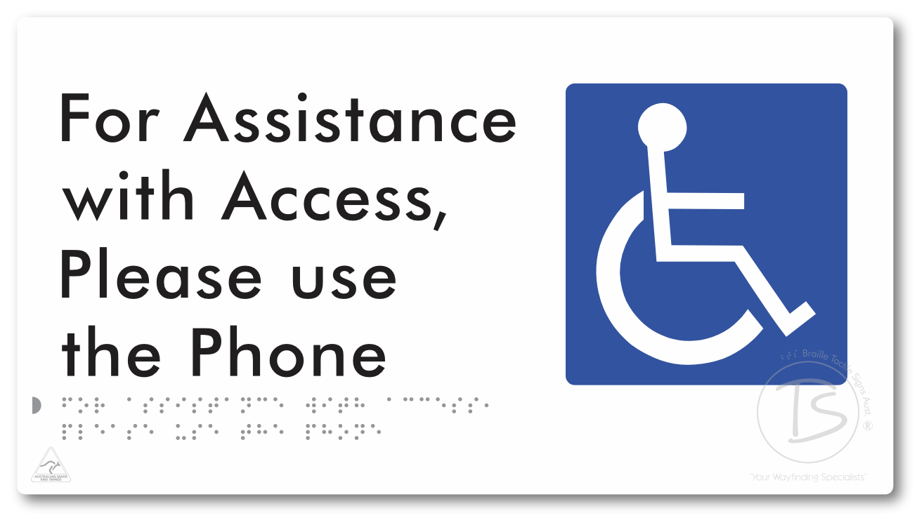 For Assistance with Access, Please use the Phone