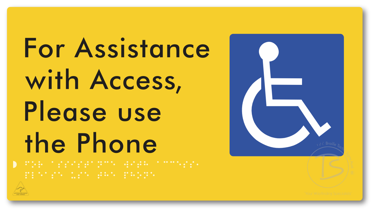 For Assistance with Access, Please use the Phone