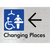 Changing Places with Large Directional Arrow (Certification Required)