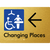 Changing Places with Large Directional Arrow (Certification Required)