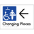 Changing Places with Large Directional Arrow (Certification Required)