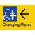 Changing Places with Large Directional Arrow (Certification Required)