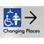Changing Places with Large Directional Arrow (Certification Required)