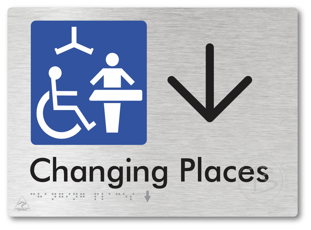 Changing Places with Large Directional Arrow (Certification Required)