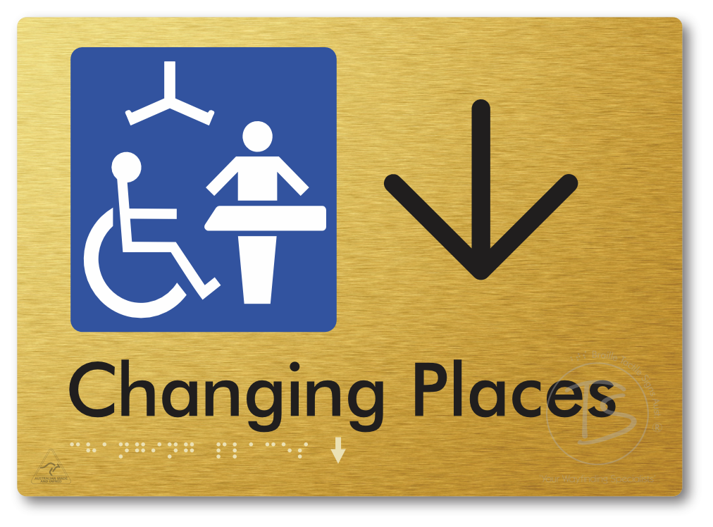 Changing Places with Large Directional Arrow (Certification Required)