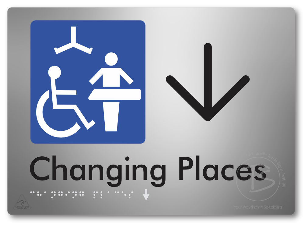 Changing Places with Large Directional Arrow (Certification Required)