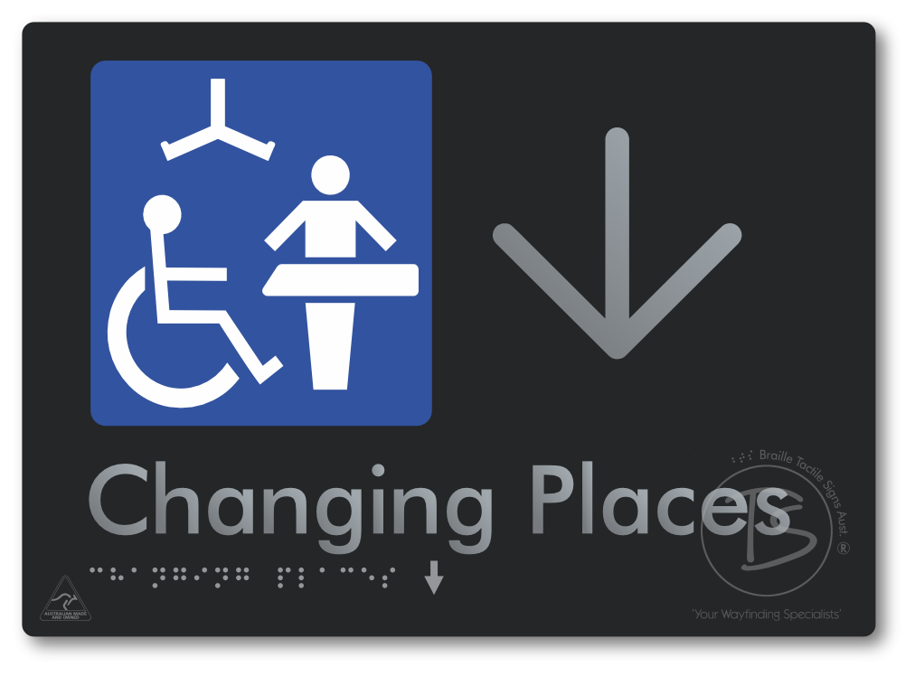 Changing Places with Large Directional Arrow (Certification Required)