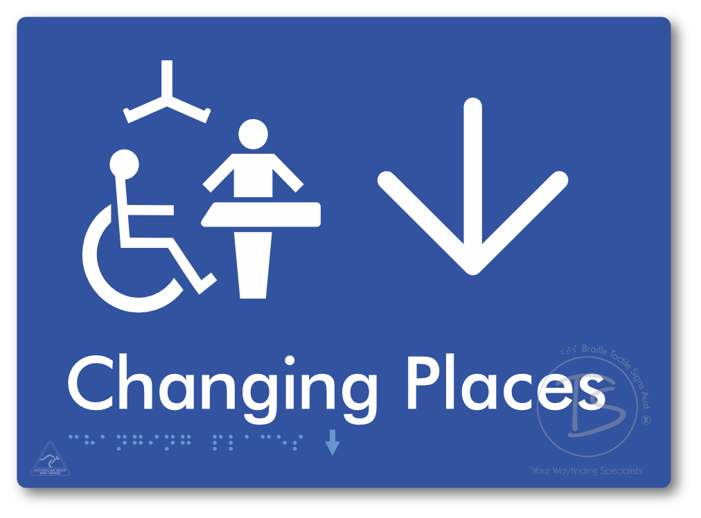 Changing Places with Large Directional Arrow (Certification Required)