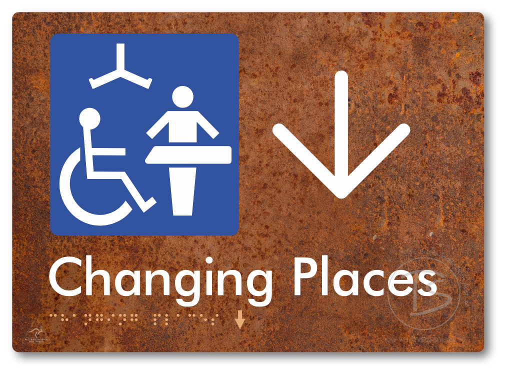 Changing Places with Large Directional Arrow (Certification Required)