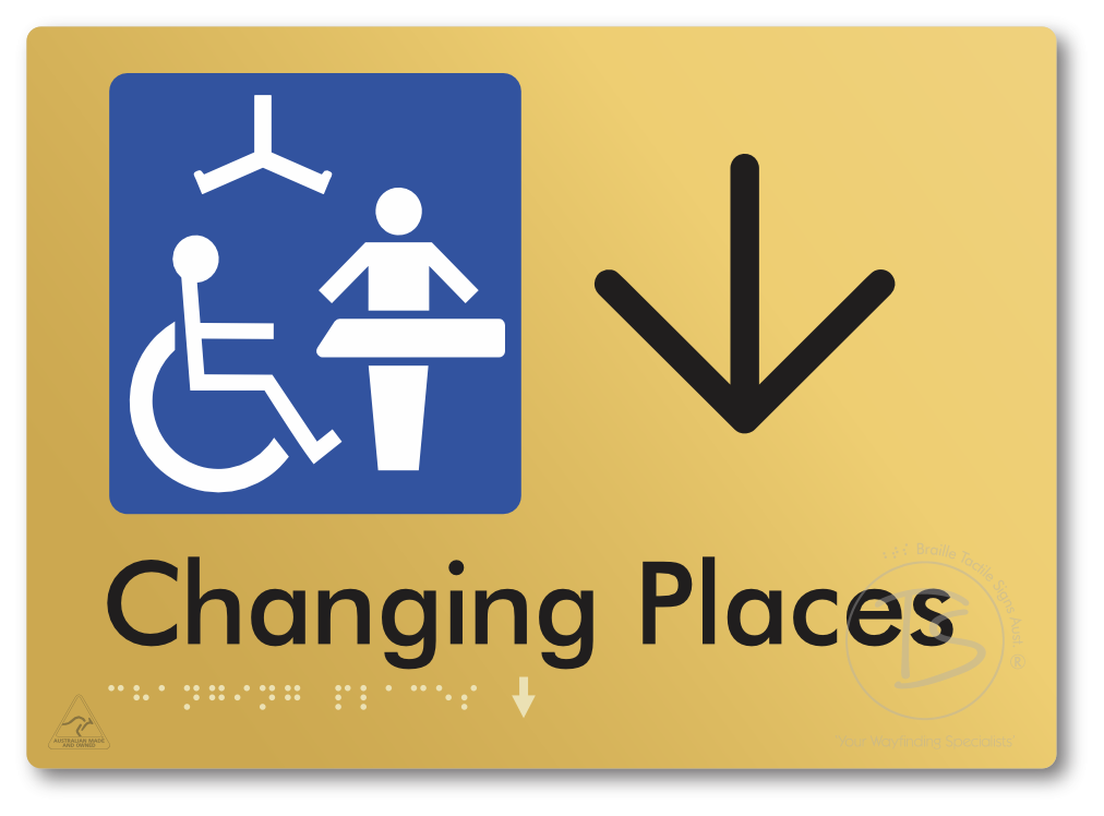 Changing Places with Large Directional Arrow (Certification Required)