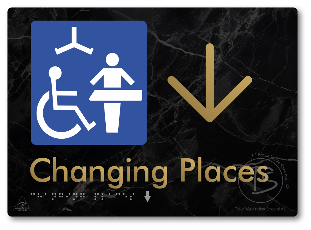 Changing Places with Large Directional Arrow (Certification Required)
