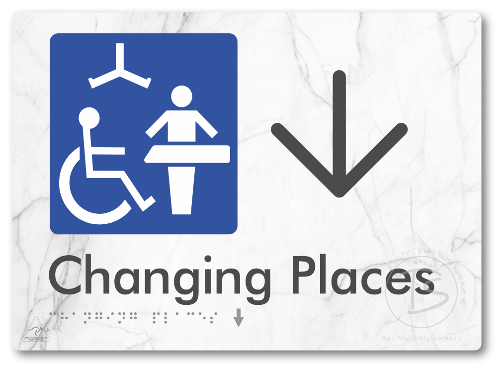 Changing Places with Large Directional Arrow (Certification Required)