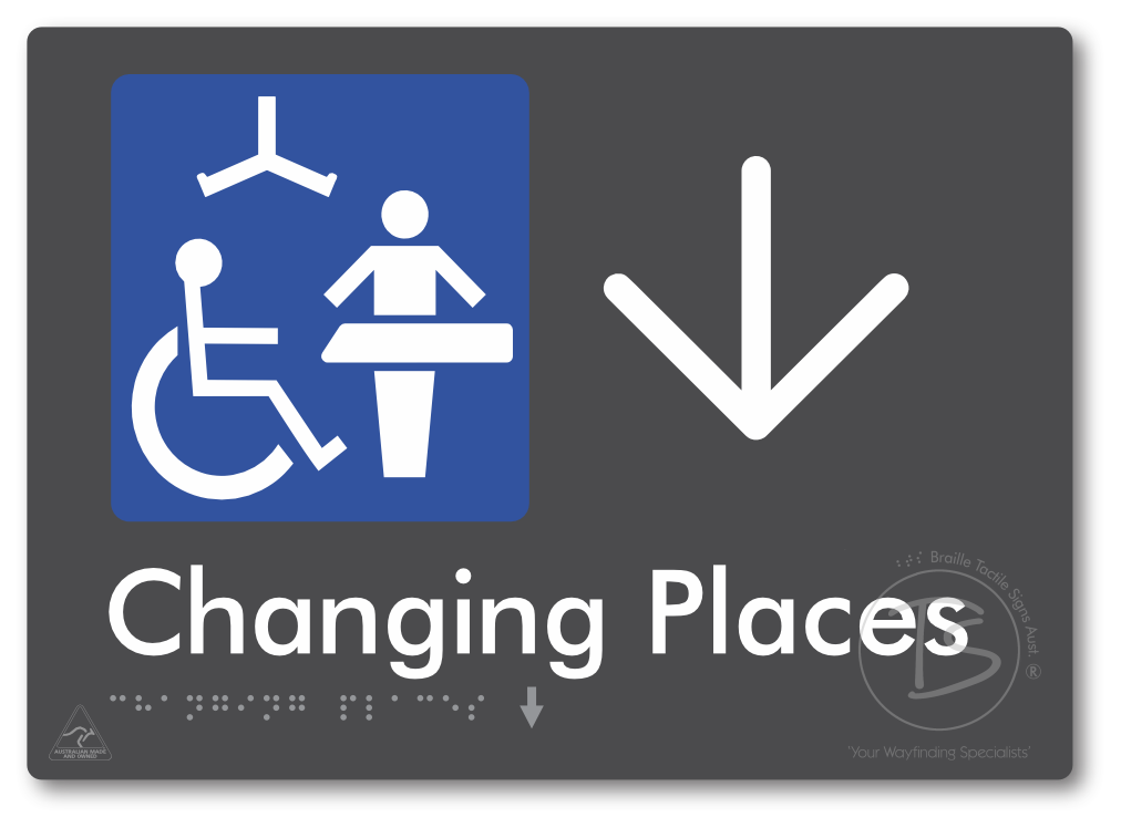 Changing Places with Large Directional Arrow (Certification Required)