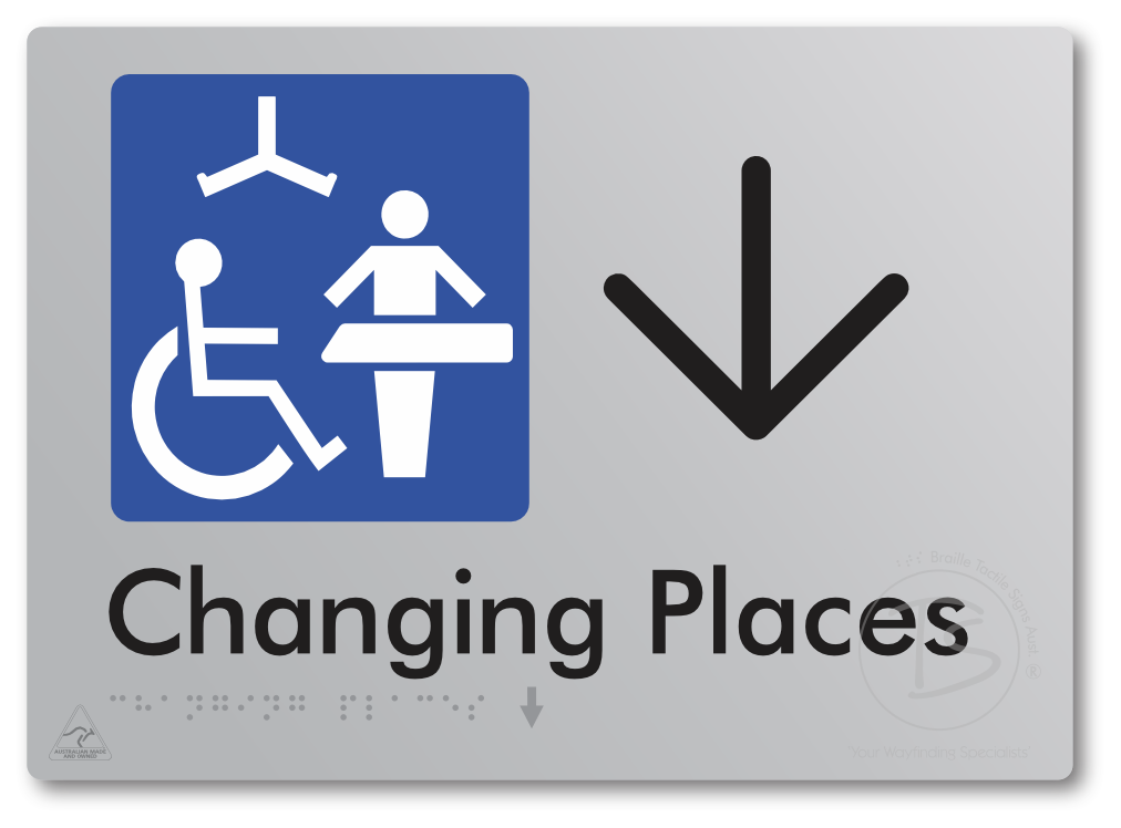Changing Places with Large Directional Arrow (Certification Required)