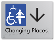 Changing Places with Large Directional Arrow (Certification Required)