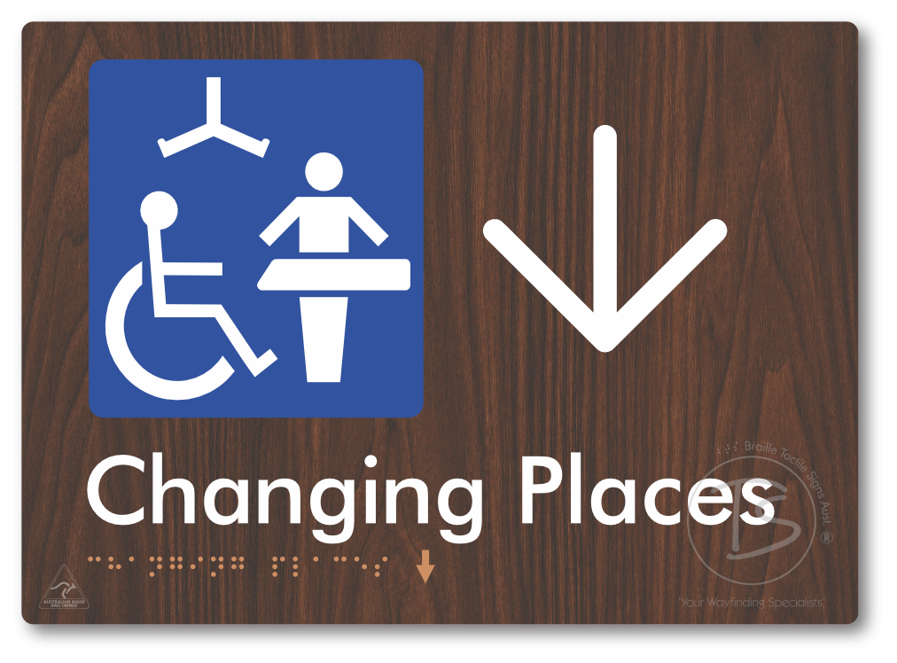 Changing Places with Large Directional Arrow (Certification Required)