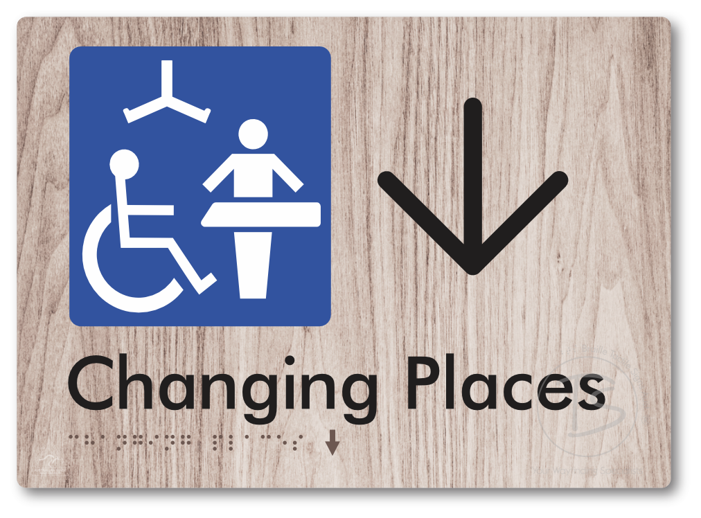 Changing Places with Large Directional Arrow (Certification Required)