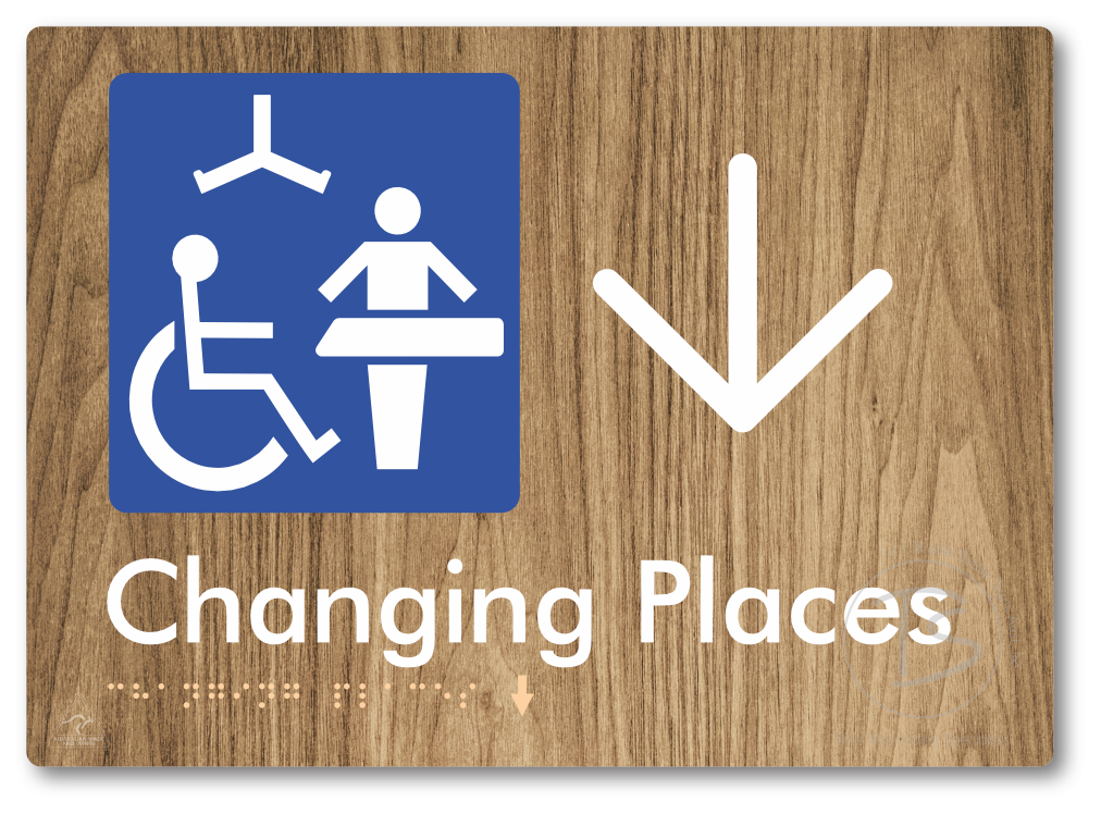 Changing Places with Large Directional Arrow (Certification Required)