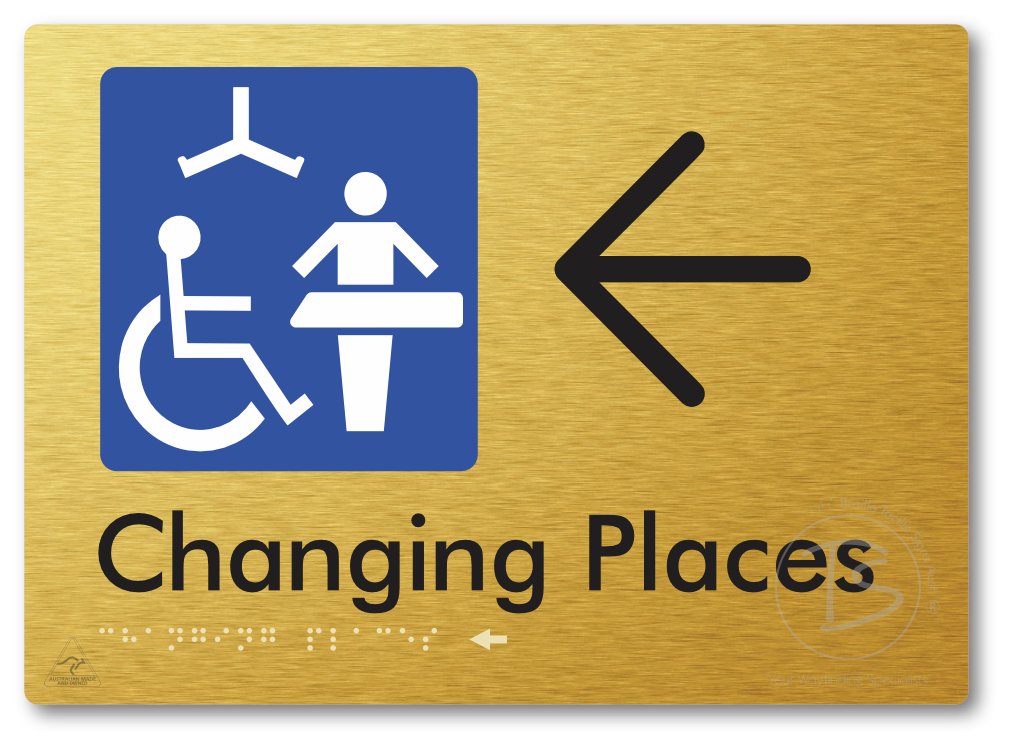 Changing Places with Large Directional Arrow (Certification Required)