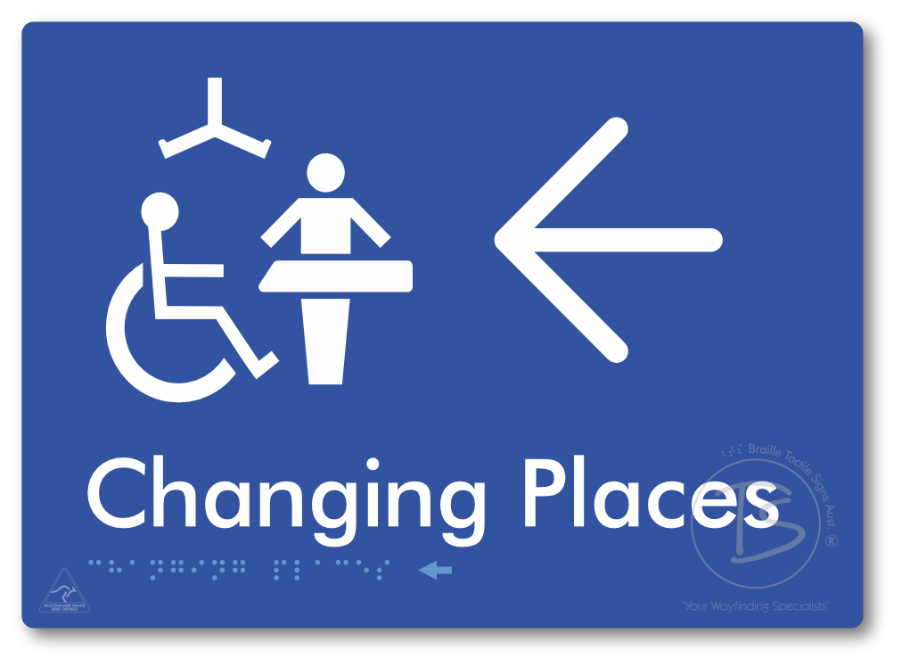 Changing Places with Large Directional Arrow (Certification Required)