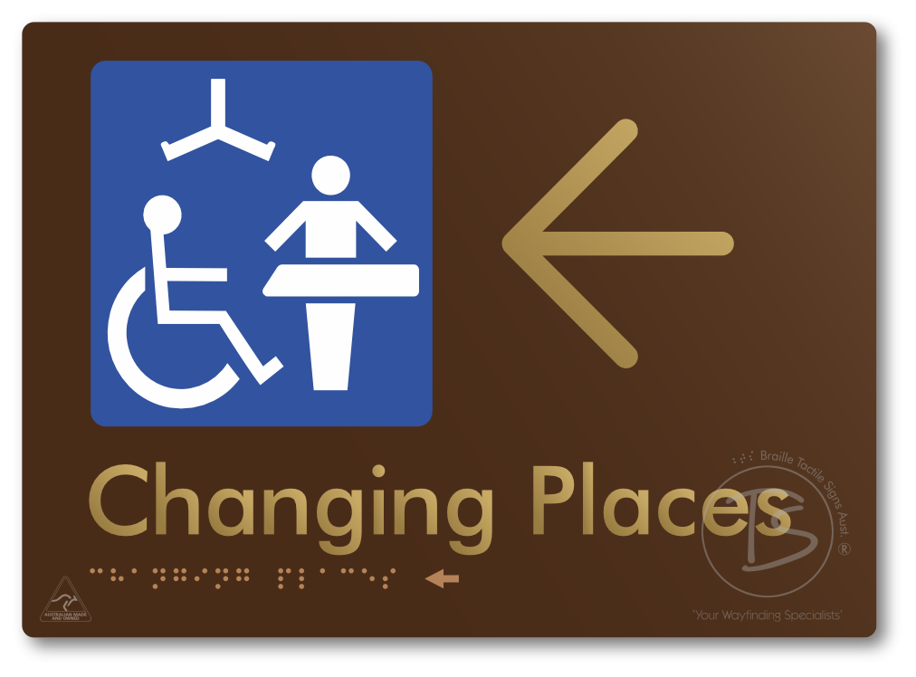 Changing Places with Large Directional Arrow (Certification Required)