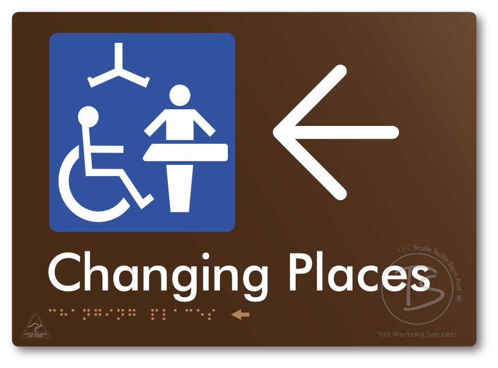 Changing Places with Large Directional Arrow (Certification Required)